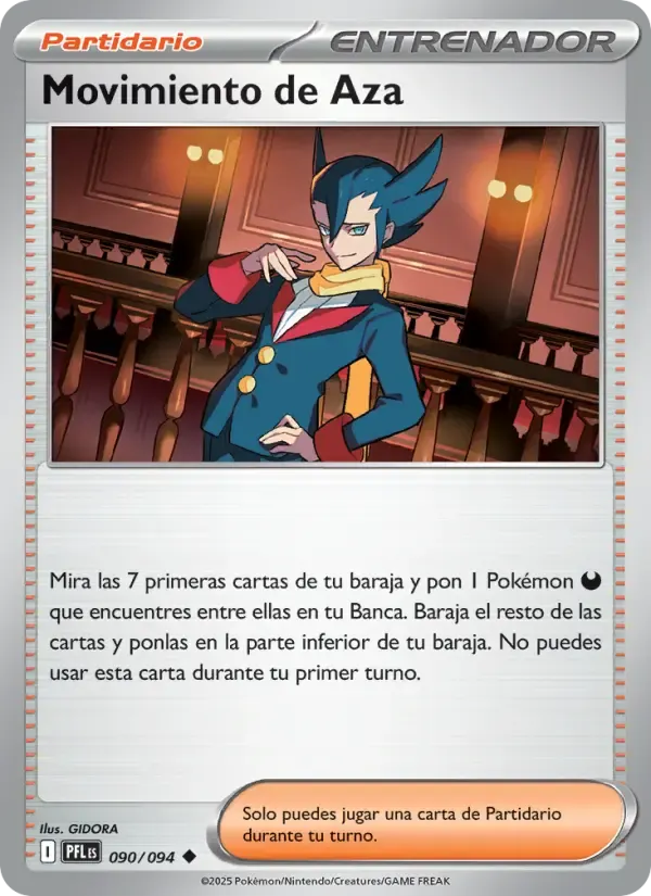 Movimiento de Aza — Fuegos Fantasmales 90 Spanish Pokémon card