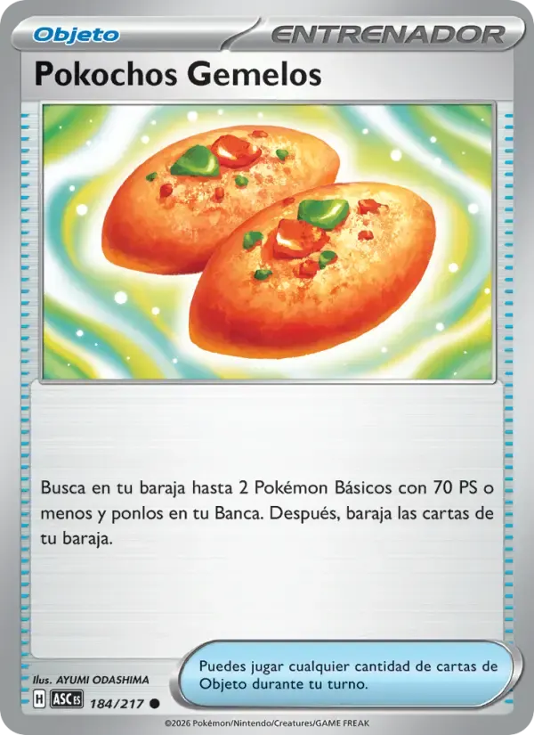 Pokochos Gemelos — Héroes Ascendentes 184 Spanish Pokémon card