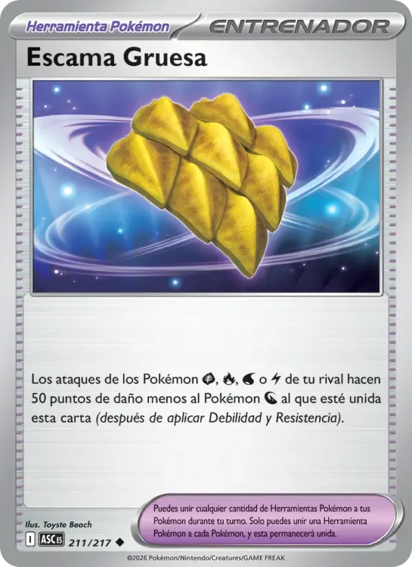 Escama Gruesa — Héroes Ascendentes 211 Spanish Pokémon card