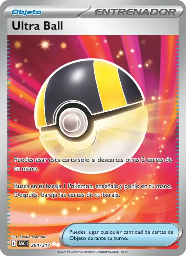 Ultra Ball — Héroes Ascendentes 264 Spanish Pokémon card