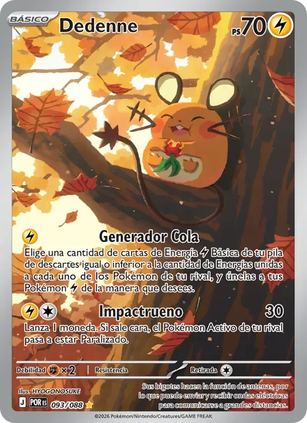 Dedenne — Equilibrio Perfecto 93 Spanish Pokémon card