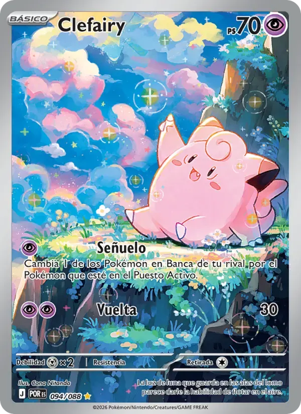 Clefairy — Equilibrio Perfecto 94 Spanish Pokémon card