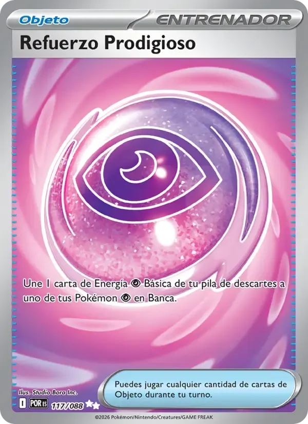 Refuerzo Prodigioso — Equilibrio Perfecto 117 Spanish Pokémon card