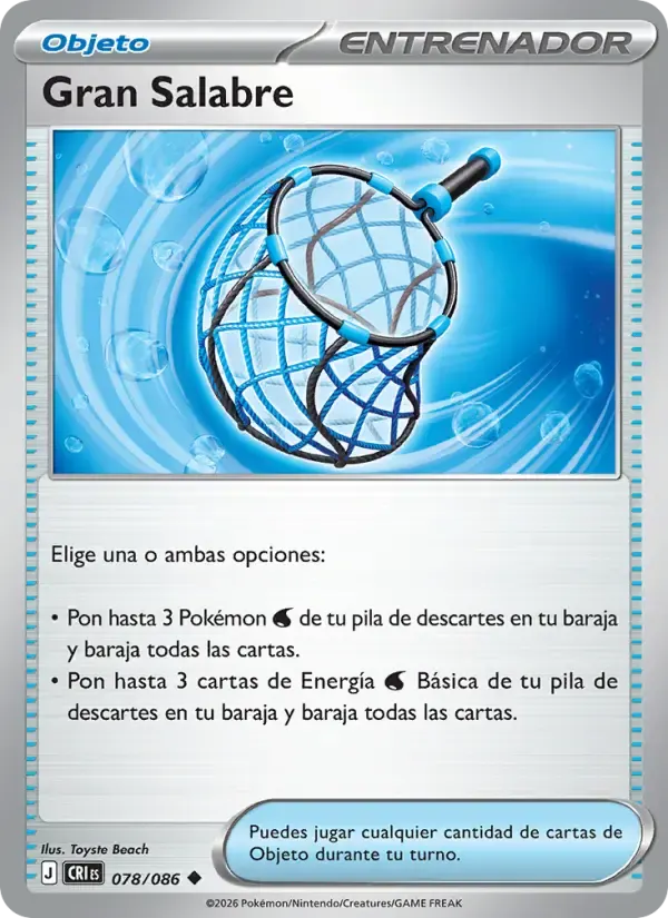 Gran Salabre — Caos Creciente 78 Spanish Pokémon card