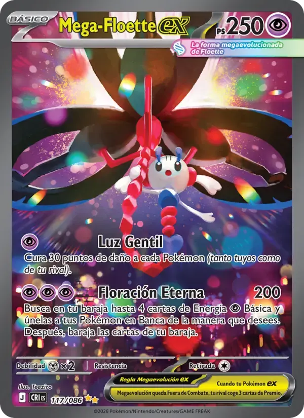 Mega-Floette ex — Caos Creciente 117 Spanish Pokémon card