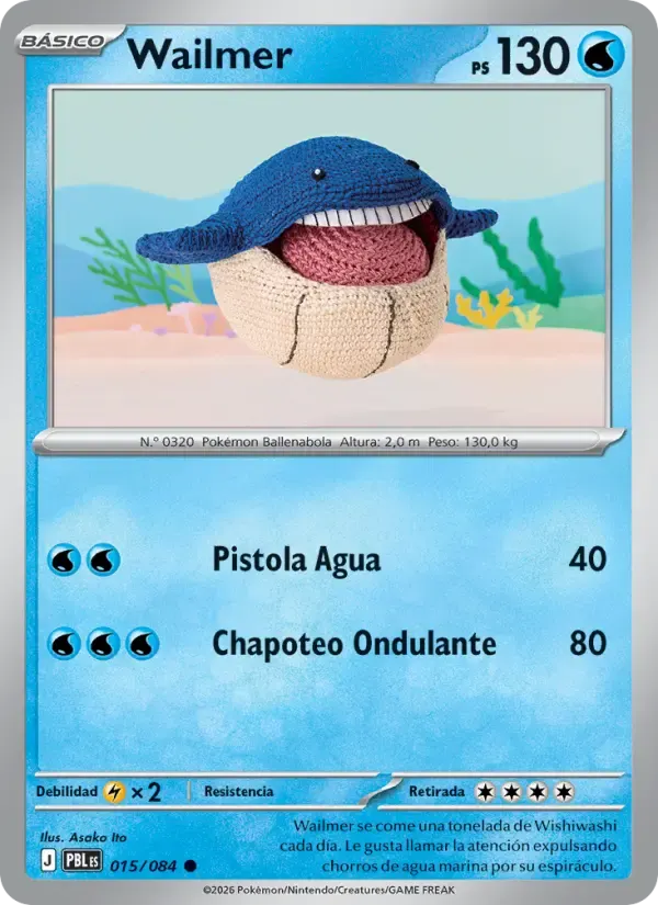 Wailmer — Oscuridad Absoluta 15 Spanish Pokémon card
