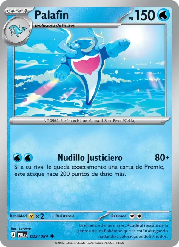 Palafin — Oscuridad Absoluta 22 Spanish Pokémon card