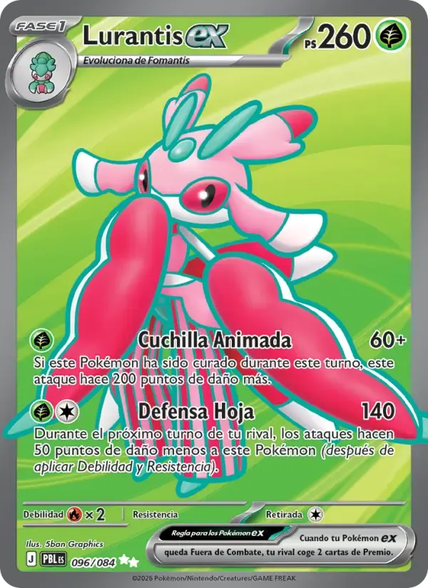 Lurantis ex — Oscuridad Absoluta 96 Spanish Pokémon card