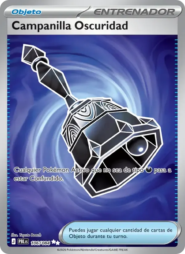 Campanilla Oscuridad — Oscuridad Absoluta 106 Spanish Pokémon card