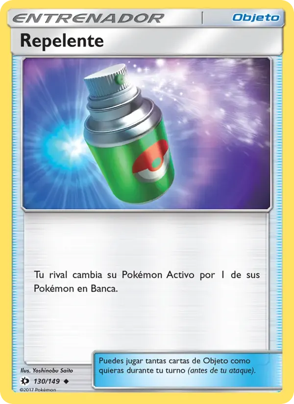 Repelente — Sol y Luna 130 Spanish Pokémon card