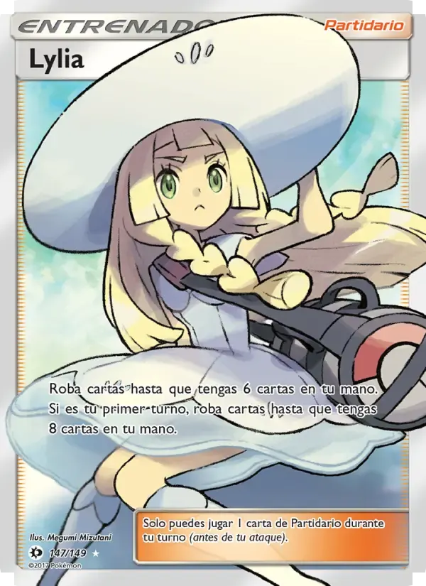 Lylia — Sol y Luna 147 Spanish Pokémon card