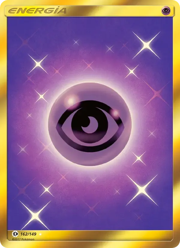 Energía Psíquica — Sol y Luna 162 Spanish Pokémon card