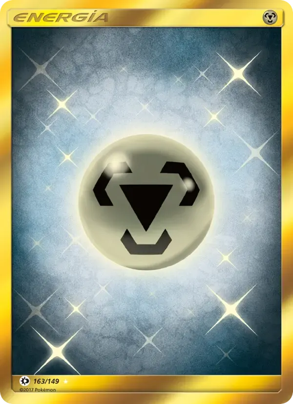 Energía Metálica — Sol y Luna 163 Spanish Pokémon card