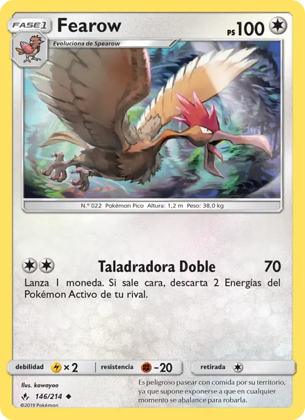 Fearow — Vínculos Indestructibles 146 Spanish Pokémon card