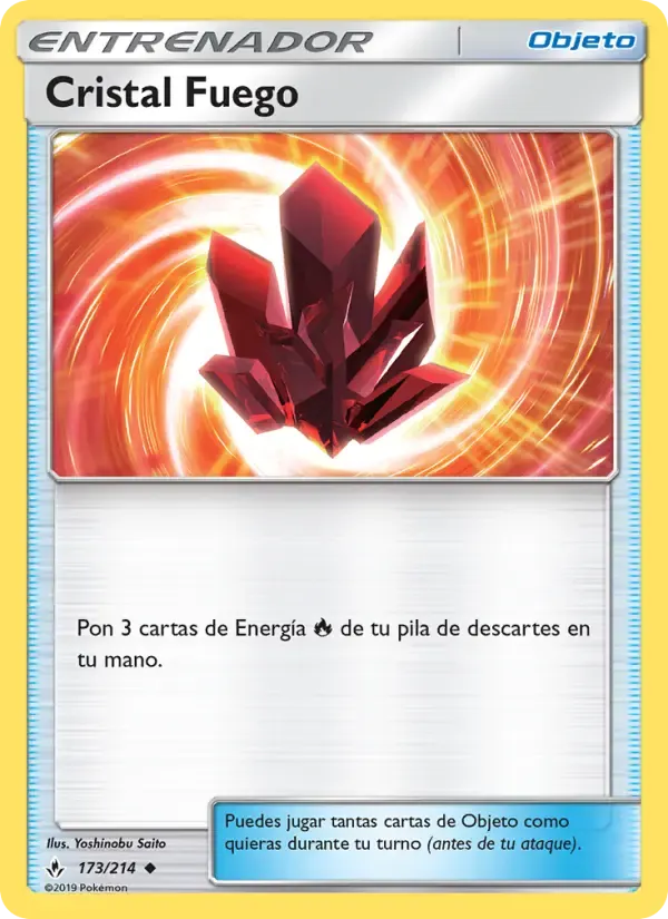 Cristal Fuego — Vínculos Indestructibles 173 Spanish Pokémon card
