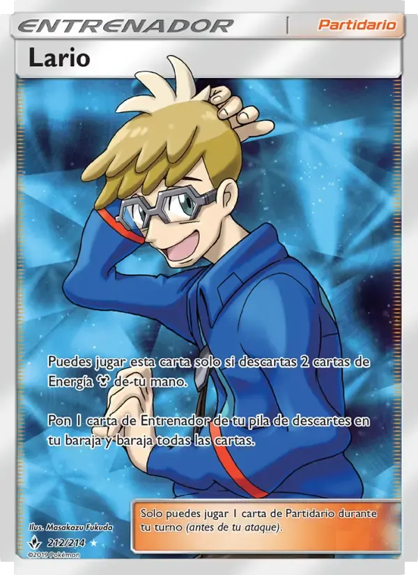 Lario — Vínculos Indestructibles 212 Spanish Pokémon card
