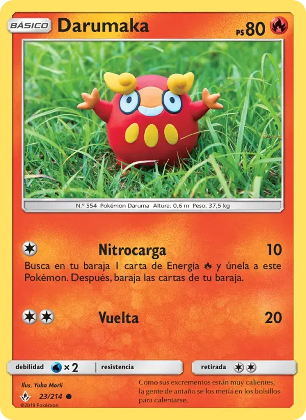 Darumaka — Vínculos Indestructibles 23 Spanish Pokémon card
