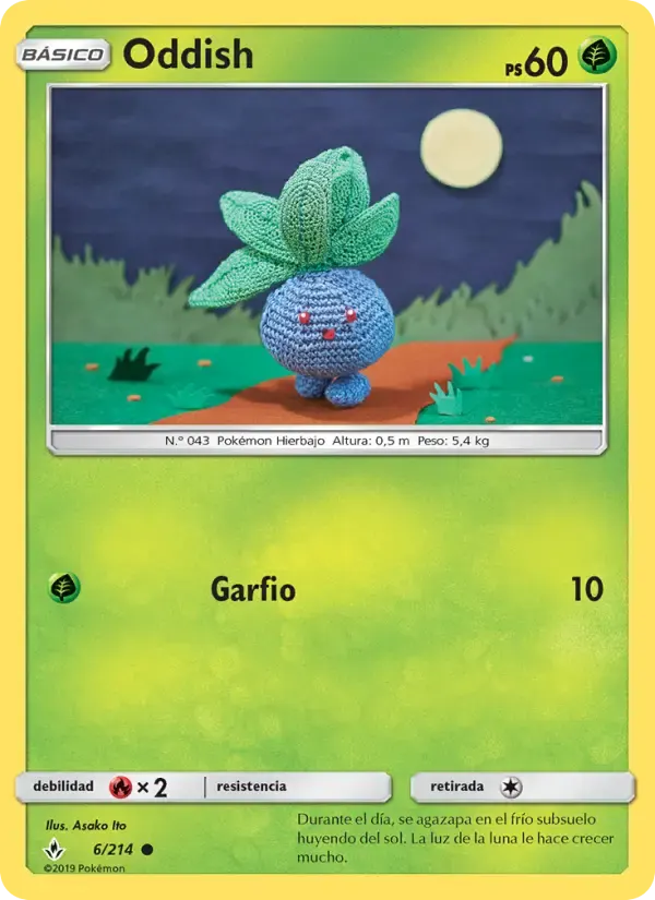 Oddish — Vínculos Indestructibles 6 Spanish Pokémon card