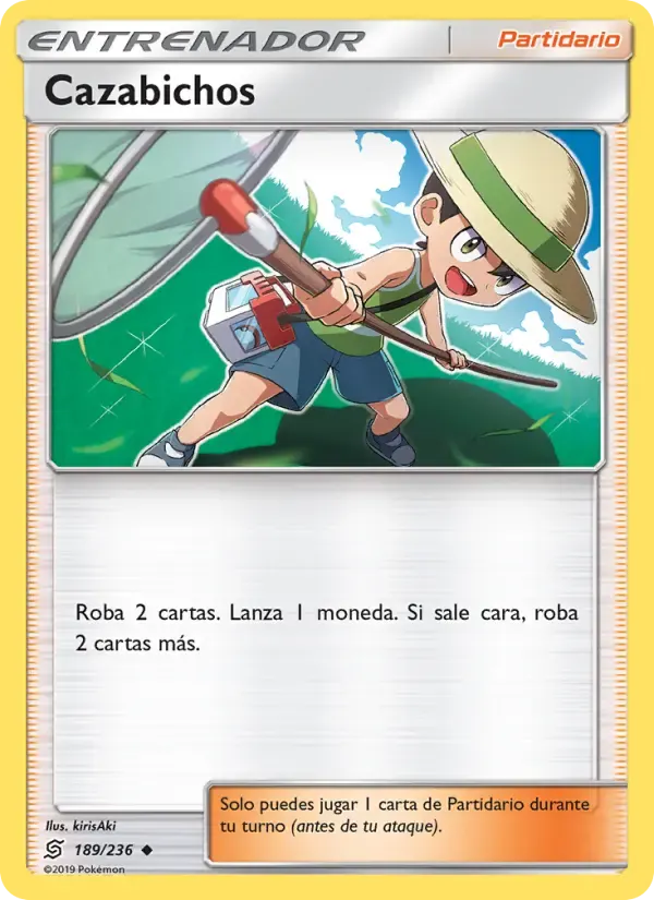 Cazabichos — Mentes Unidas 189 Spanish Pokémon card