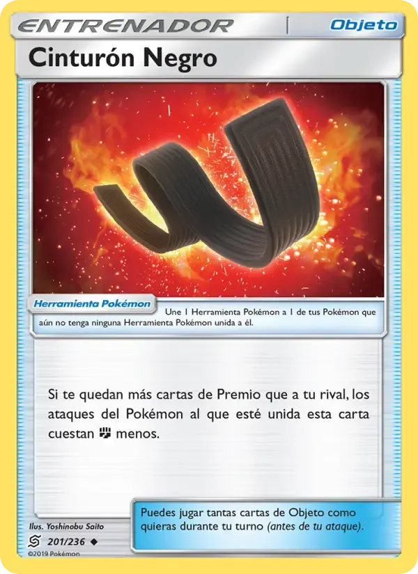 Cinturón Negro — Mentes Unidas 201 Spanish Pokémon card