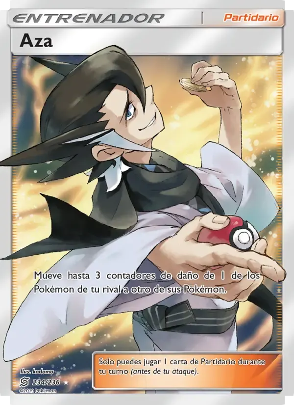 Aza — Mentes Unidas 234 Spanish Pokémon card