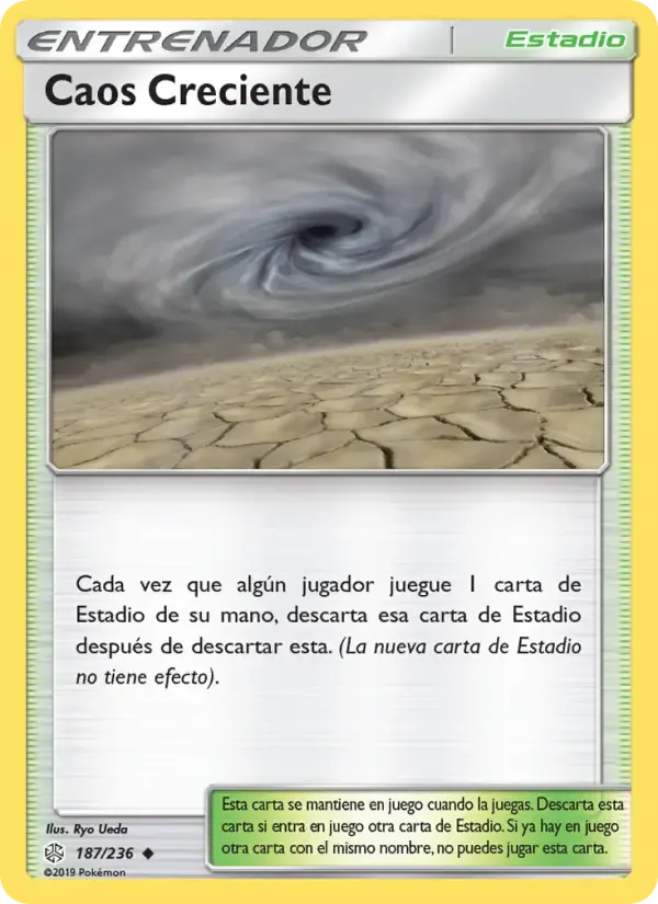Caos Creciente — Eclipse Cósmico 187 Spanish Pokémon card