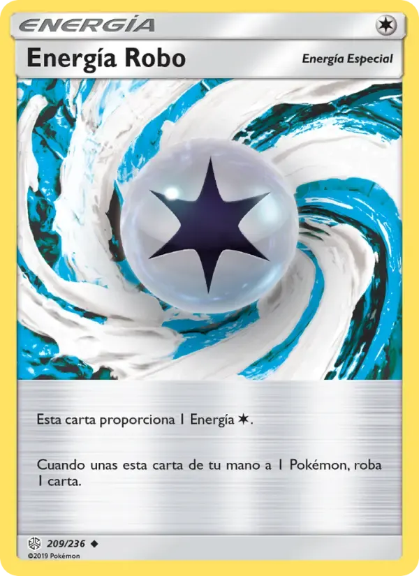 Energía Robo — Eclipse Cósmico 209 Spanish Pokémon card