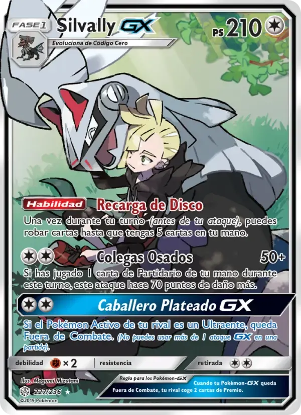 Silvally GX — Eclipse Cósmico 227 Spanish Pokémon card