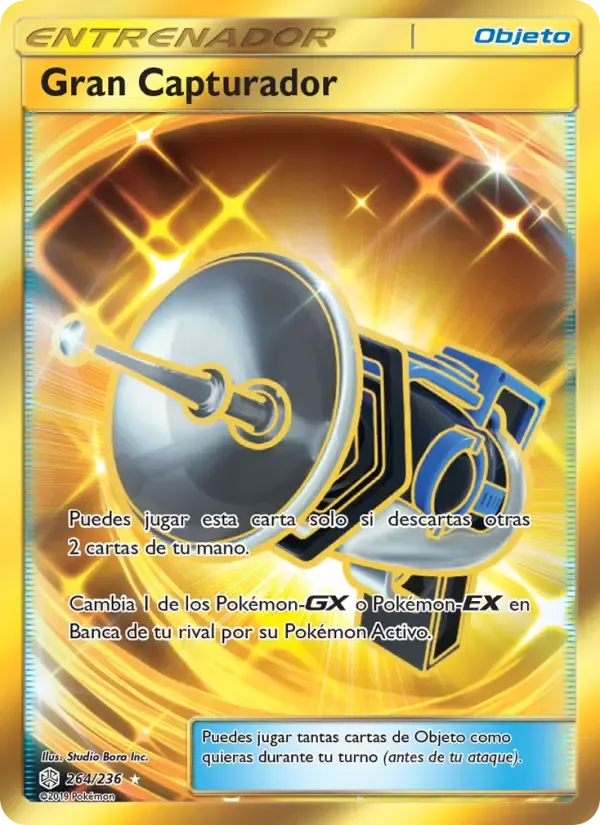 Gran Capturador — Eclipse Cósmico 264 Spanish Pokémon card