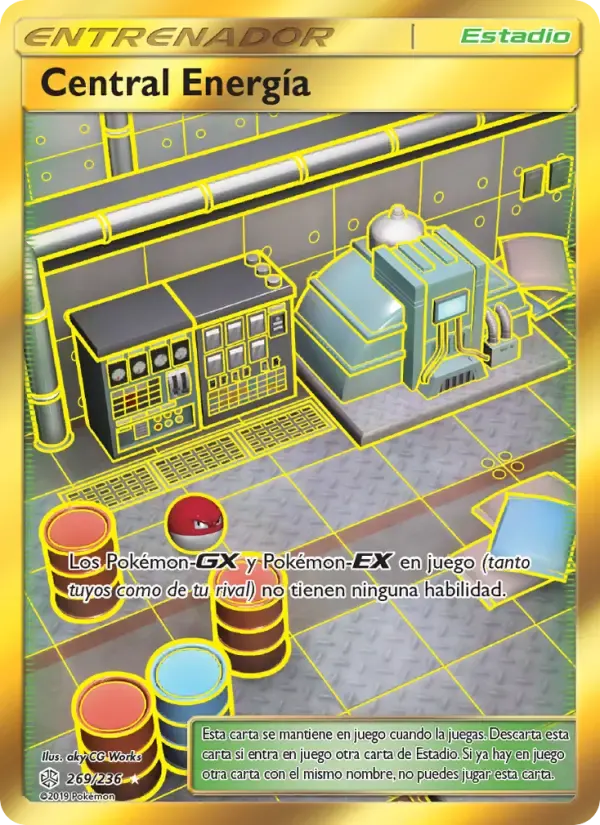 Central Energía — Eclipse Cósmico 269 Spanish Pokémon card