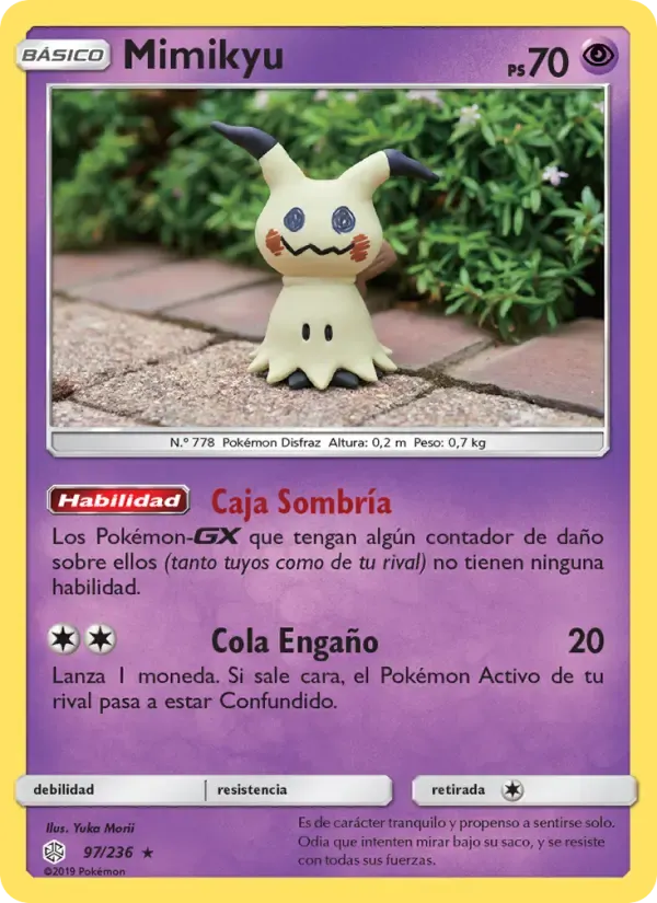 Mimikyu — Eclipse Cósmico 97 Spanish Pokémon card