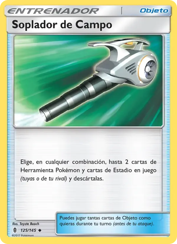 Soplador de Campo — Albor de Guadianes 125 Spanish Pokémon card