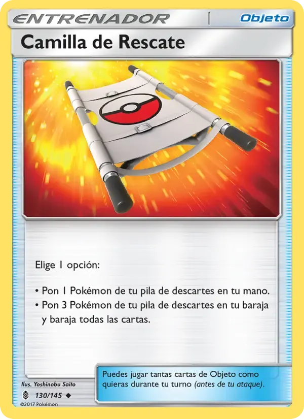 Camilla de Rescate — Albor de Guadianes 130 Spanish Pokémon card