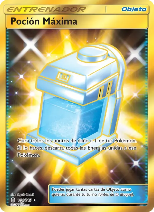 Poción Máxima — Albor de Guadianes 164 Spanish Pokémon card