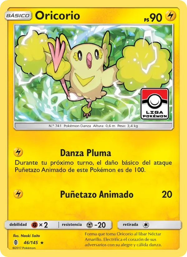 Oricorio — Albor de Guadianes 46 Spanish Pokémon card