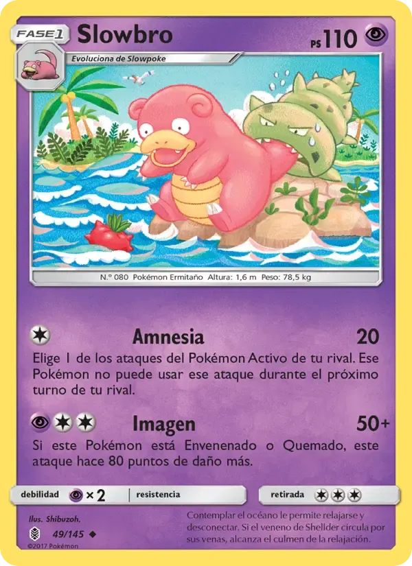 Slowbro — Albor de Guadianes 49 Spanish Pokémon card