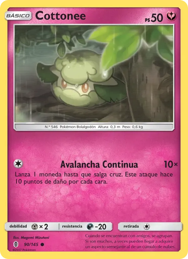 Cottonee — Albor de Guadianes 90 Spanish Pokémon card