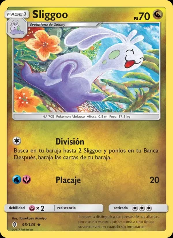 Sliggoo — Albor de Guadianes 95 Spanish Pokémon card