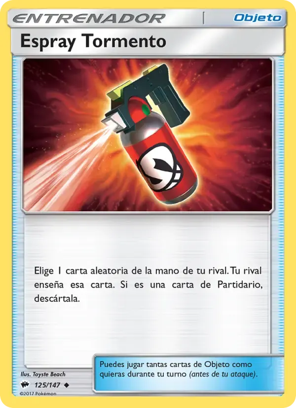 Espray Tormento — Sombras Ardientes 125 Spanish Pokémon card