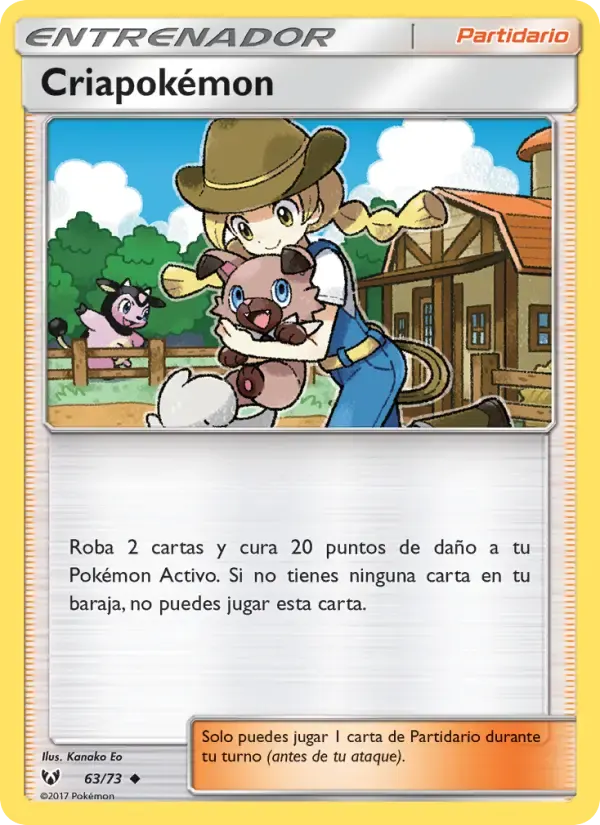 Criapokémon — Leyendas Luminosas 63 Spanish Pokémon card