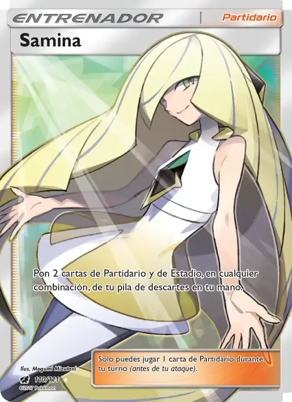 Samina — Invasión Carmesí 110 Spanish Pokémon card