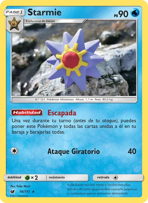 Starmie — Invasión Carmesí 16 Spanish Pokémon card