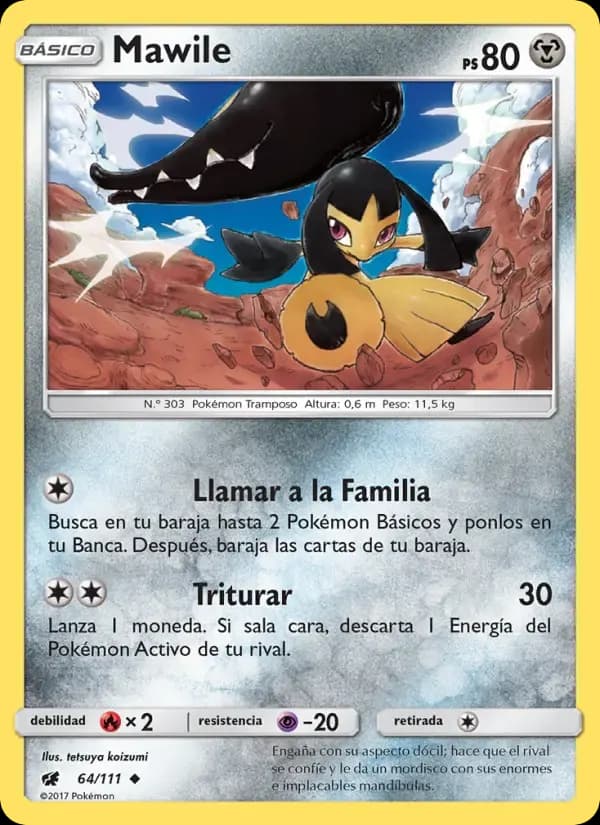 Mawile — Invasión Carmesí 64 Spanish Pokémon card