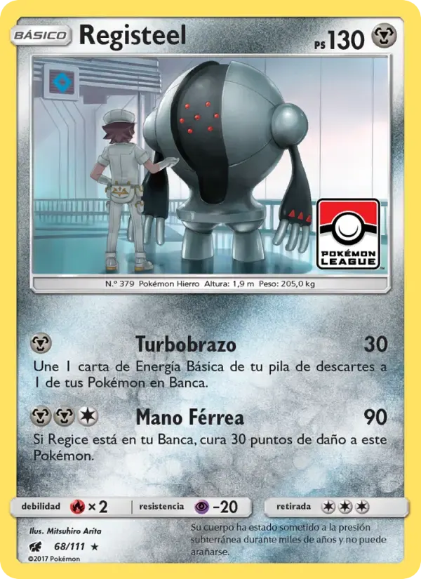 Registeel — Invasión Carmesí 68 Spanish Pokémon card
