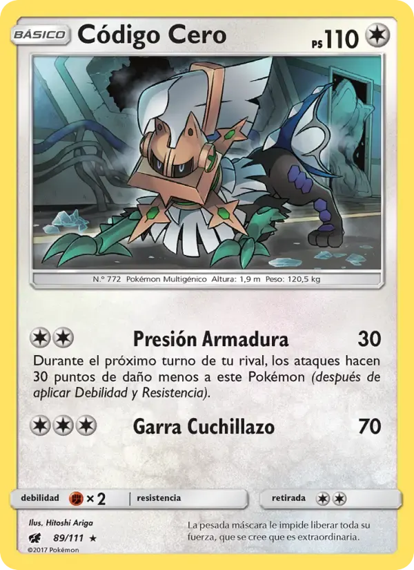 Código Cero — Invasión Carmesí 89 Spanish Pokémon card