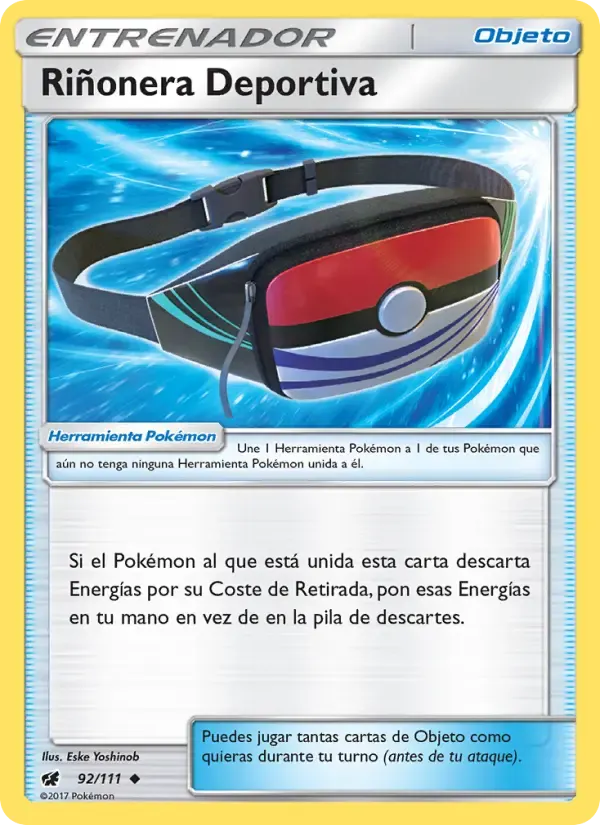 Riñonera Deportiva — Invasión Carmesí 92 Spanish Pokémon card