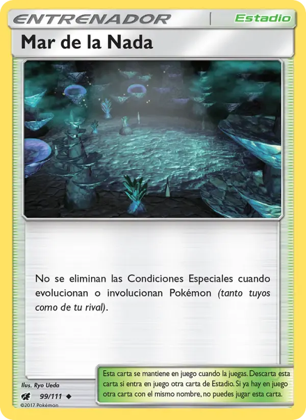 Mar de la Nada — Invasión Carmesí 99 Spanish Pokémon card