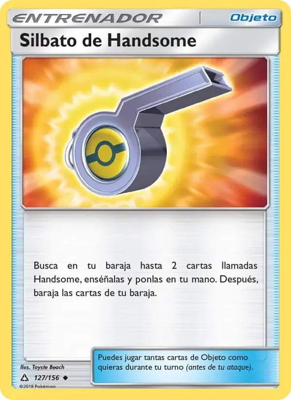 Silbato de Handsome — Ultraprisma 127 Spanish Pokémon card