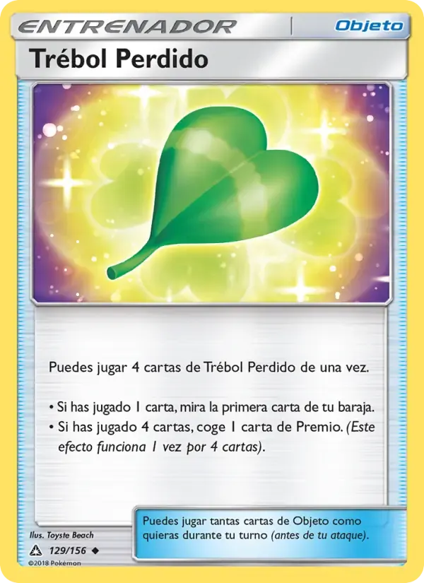 Trébol Perdido — Ultraprisma 129 Spanish Pokémon card