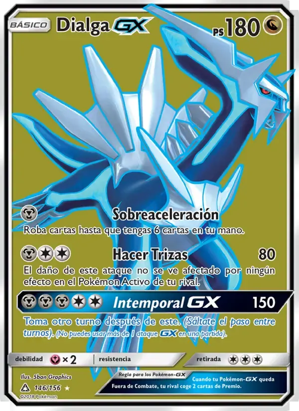 Dialga GX — Ultraprisma 146 Spanish Pokémon card